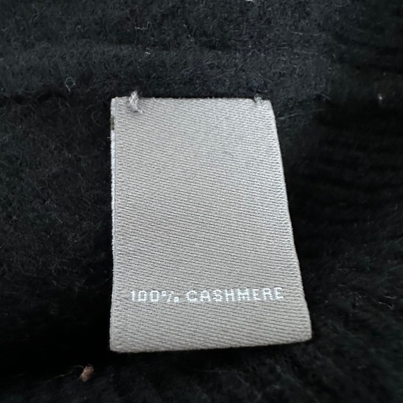 Neiman Marcus Turtleneck Sweater Women S Black 100% Cashmere Ribbed Trim - Picture 4 of 9